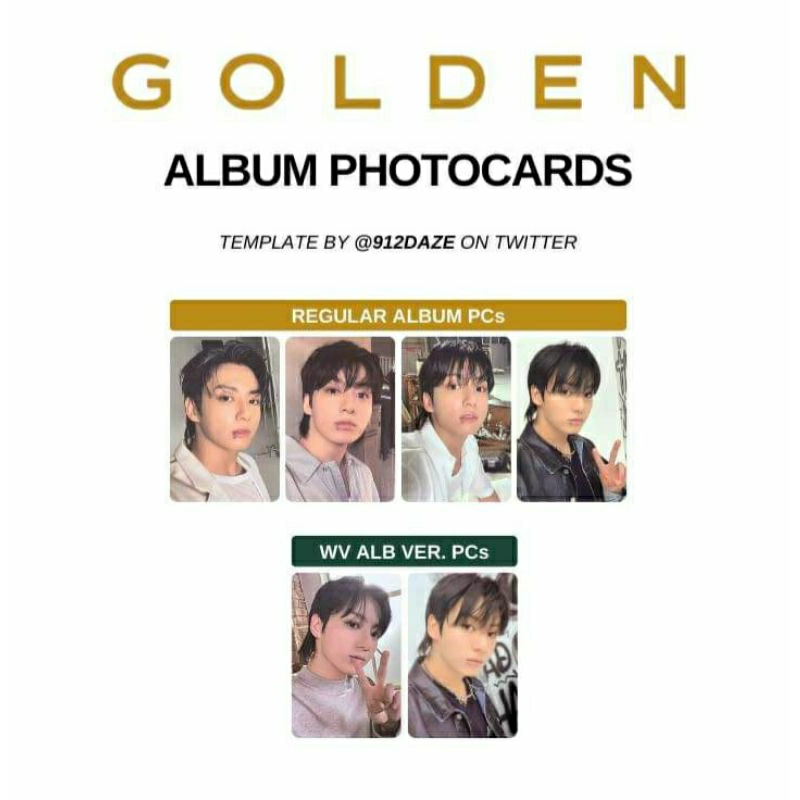 [CÓ SẴN] CARD ALBUM GOLDEN JK jungkook BTS chính hãng offical | Shopee ...