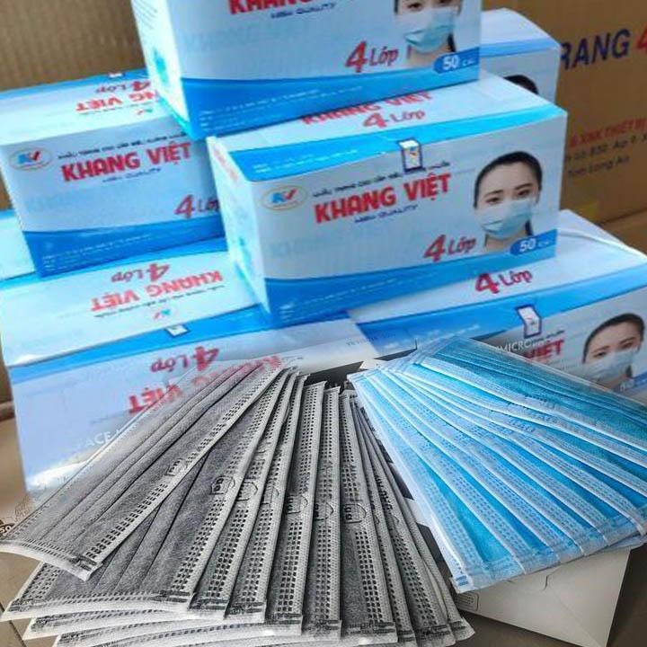 Combo 2 hộp 100 cái Khẩu trang y tế  giấy kháng khuẩn hàng không mùi bao kiểm tra hàng