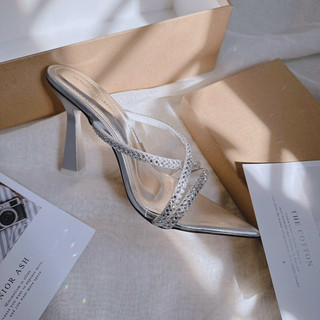 Guốc Nữ Mieo Shoes - Guốc Cao Gót 9cm Quai Đá Chéo Mũi Nhọn D2466 D2467 D2468 D2469