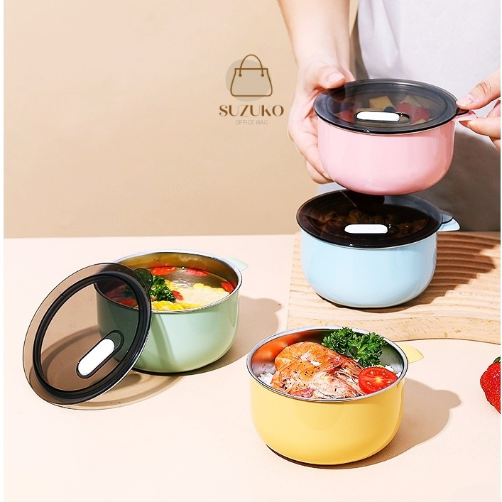 Bát đựng canh Inox 316, bát đựng size to lớn 500ml có nắp đậy chống ...