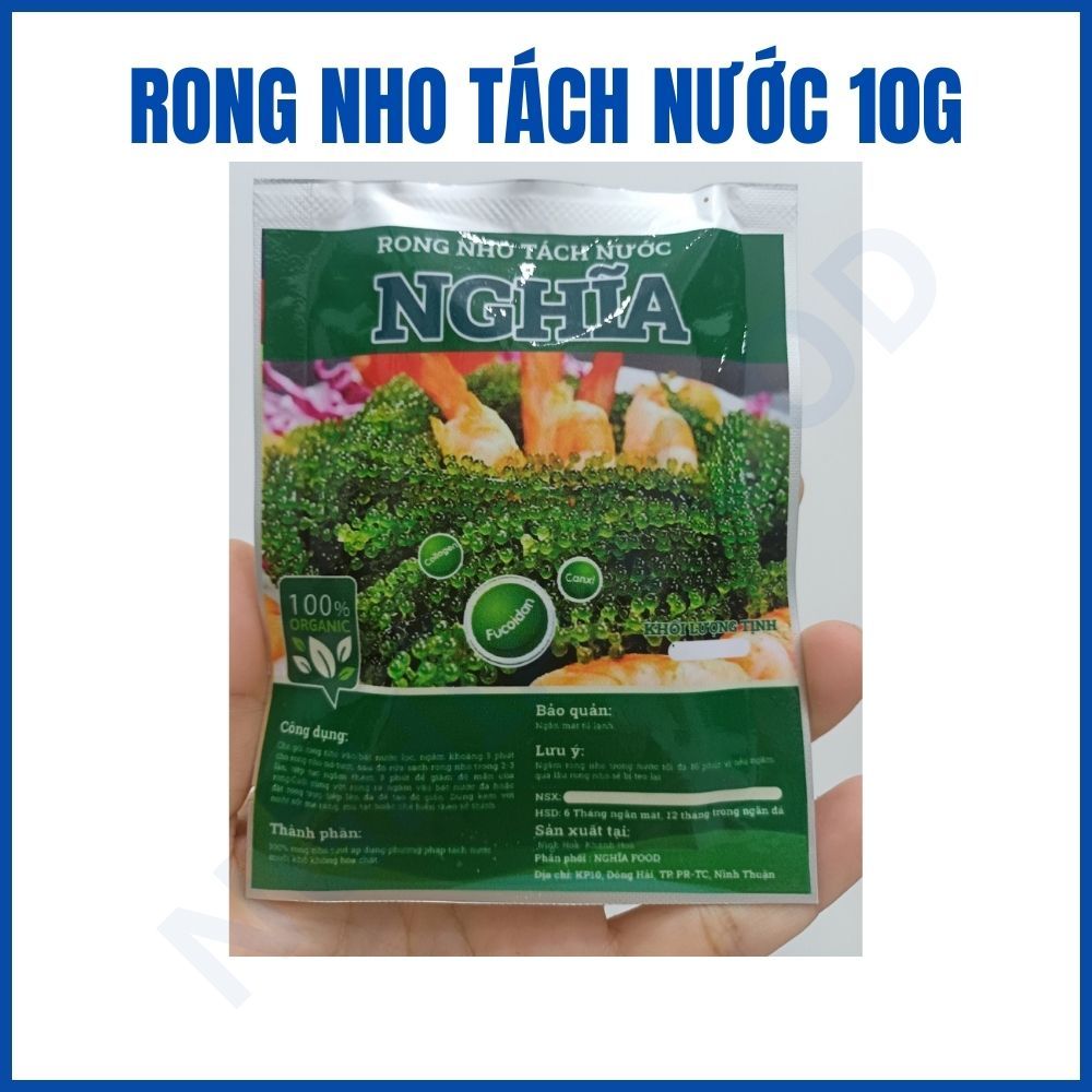 Rong Nho Tách Nước gói 10g Công Nghệ Nhật. Rong Nho Siêu Rẻ Ăn Liền, ăn ...