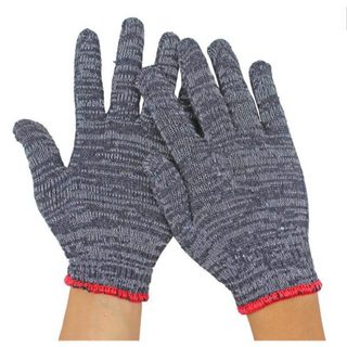 [CHUYÊN SỈ+ HỎA TỐC] SET 10 Đôi Găng tay lao động vải sợi trắng xám - Bao Tay bảo hộ mút đen phủ sơn đỏ xanh đen bền đẹp