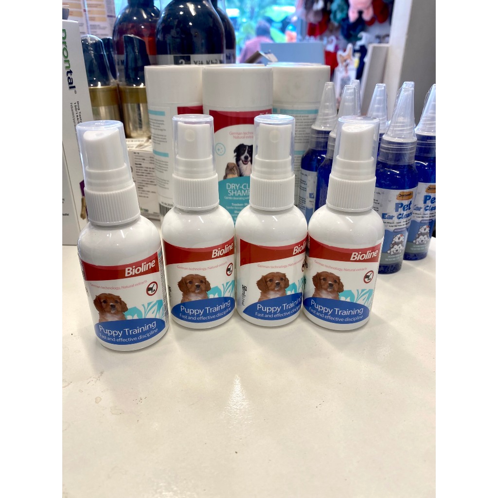 Lọ dung dịch xịt hướng dẫn chó đi vệ sinh đúng cách chai 50ml, hướng dẫn đi vệ sinh cho thú cưng