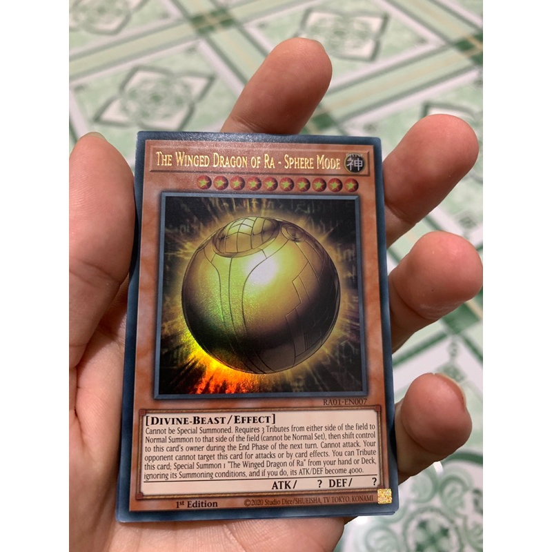 Thẻ Bài Yu-Gi-Oh! RA01-EN007 The winged dragon of RA-Sphere Mode ...