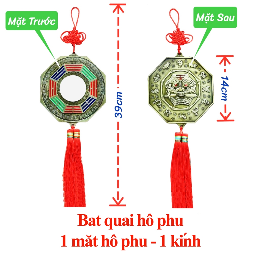 Hỗ Trợ Trì Chú] Gương Bát Quái La Kinh hình hổ phù - 1 mặt gương ...