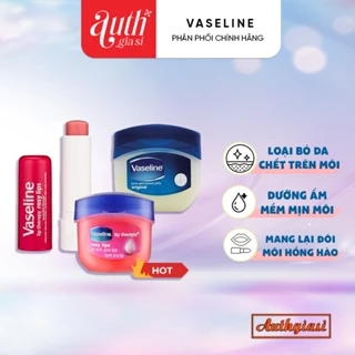 [CHÍNH HÃNG] Dưỡng môi Vaseline mềm mịn chống khô nứt và thâm môi dạng hũ và thỏi