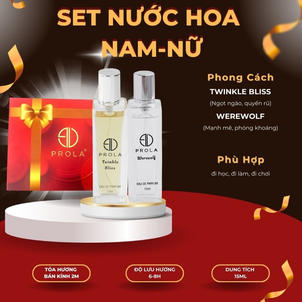 Ảnh Nước hoa nam PROLA Werewolf nam tính, mạnh mẽ, phóng khoáng thích hợp đi làm, đi hẹn hò PL16 15ml 2