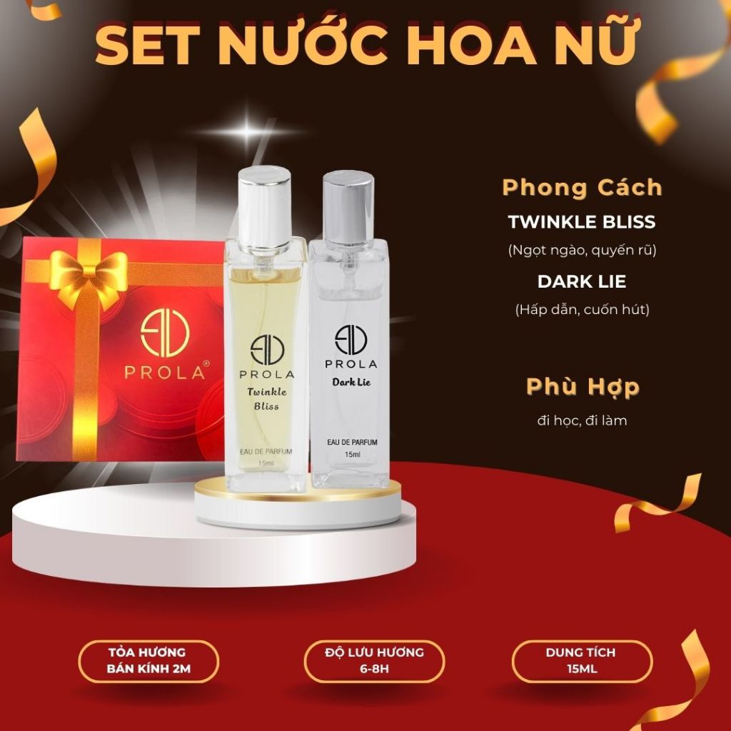Ảnh Nước hoa nữ PROLA Twinkle Bliss nữ tính, ngọt ngào, quyến rũ thích hợp đi hẹn hò PL02-Dạng xịt 15ml 2