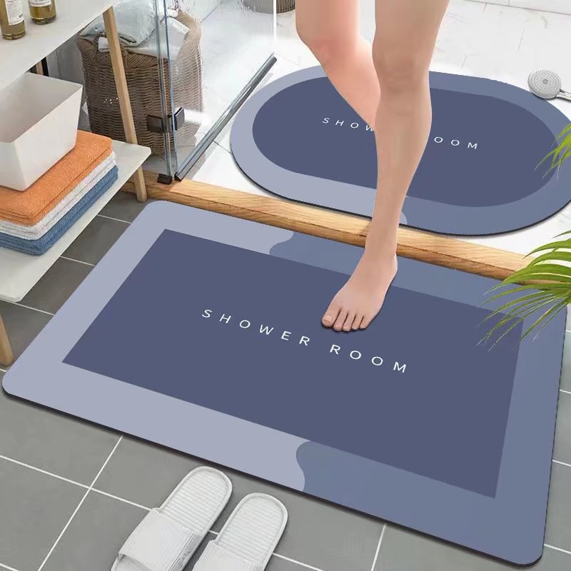 Thảm SILICON lau chân siêu thấm hút, khô chân nhanh, chống trơn trượt để nhà tắm nhà bếp | Shopee Việt Nam