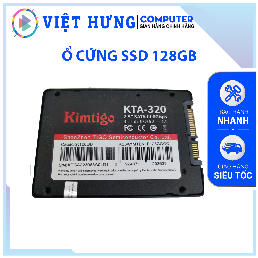 Ổ cứng SSD Kimtigo 128gb tốc độ cao, chính hãng | Shopee Việt Nam