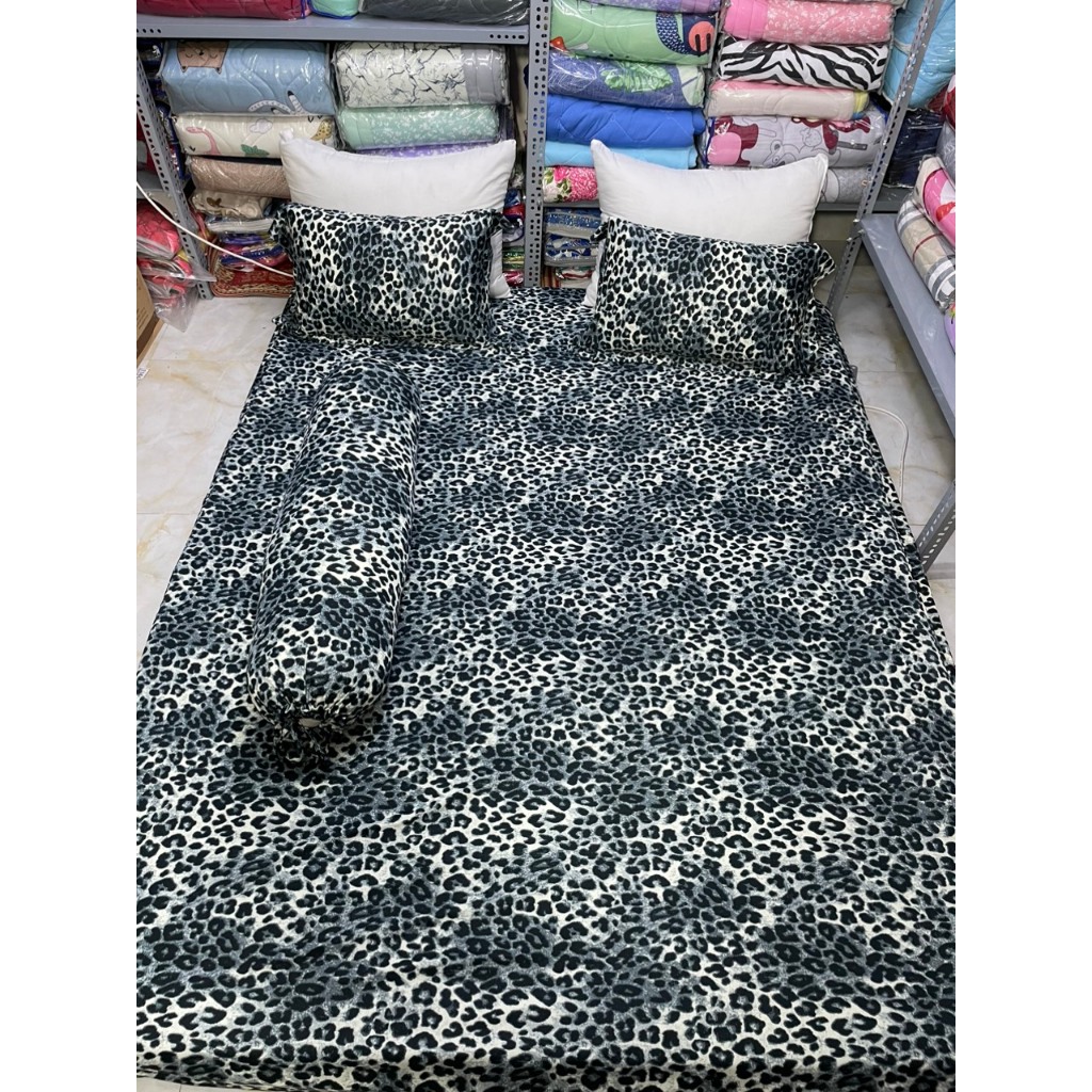 Bộ 4 món thun lạnh hàn quốc, BEO XÁM, BEO NÂU, chất mát, co giãn không xù , không nhăn, không nhão thun