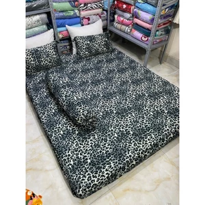 Bộ 4 món thun lạnh hàn quốc, BEO XÁM, BEO NÂU, chất mát, co giãn không xù , không nhăn, không nhão thun