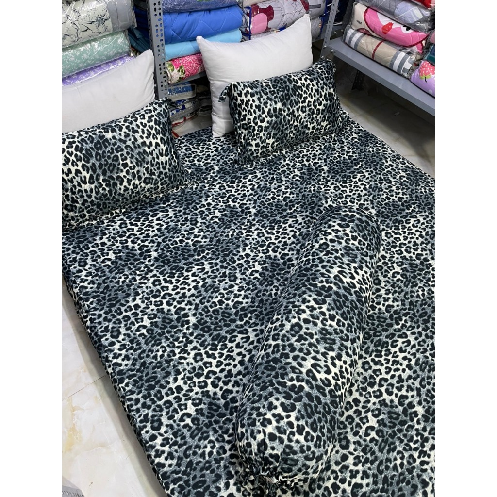 Bộ 4 món thun lạnh hàn quốc, BEO XÁM, BEO NÂU, chất mát, co giãn không xù , không nhăn, không nhão thun