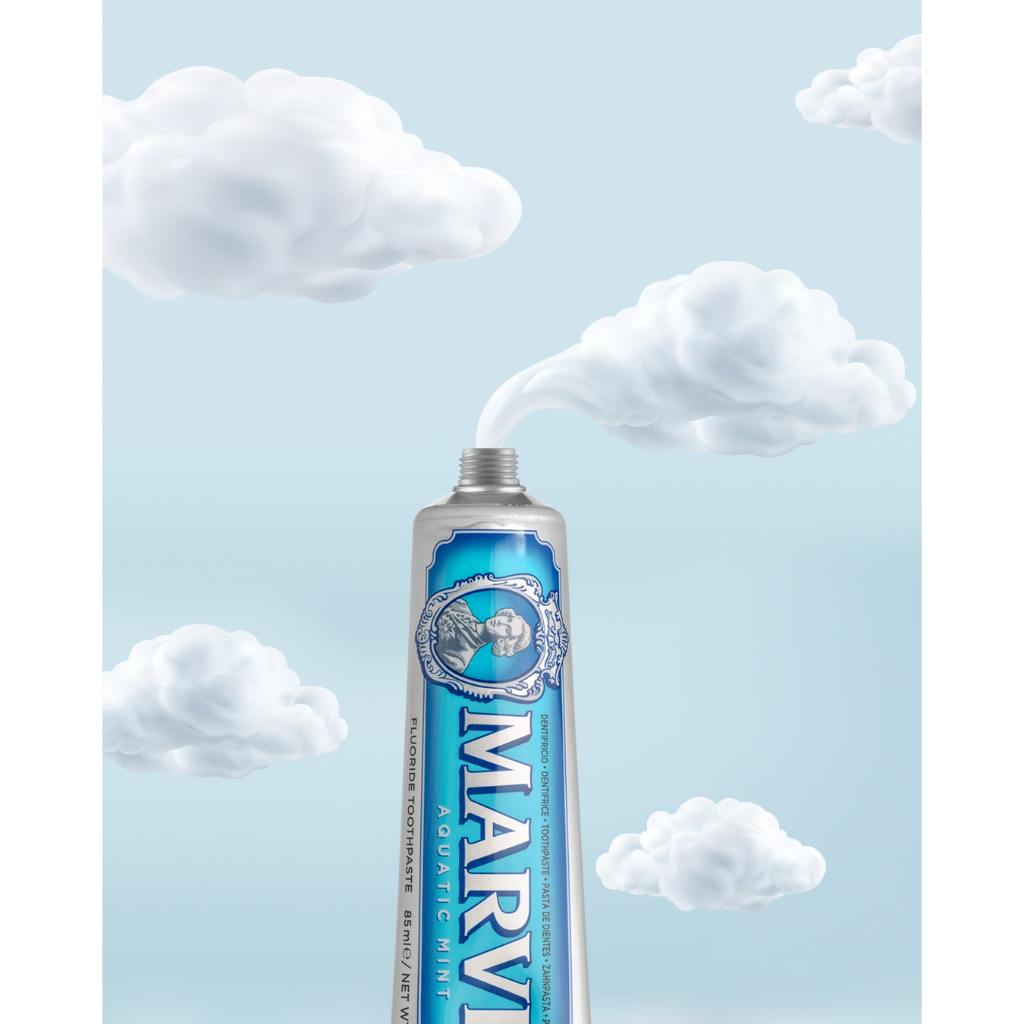 Ảnh Kem Đánh Răng MARVIS Aquatic Mint 85ML Hương Vị Dưa Gang Mát Lạnh - Marvis 4