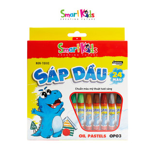 Sáp dầu Smartkids Dino 12/18/24 màu tô