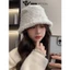 Mũ bucket lông cừu nữ Hàn Quốc DWIN tai bèo nón cụp len ulzzang đẹp mùa đông thời trang màu trắng, be, đen MU03A