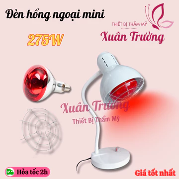 [Rẻ nhất] Đèn hồng ngoại mini bóng 275W tiện lợi | Đèn hồng ngoại tri liệu để bàn