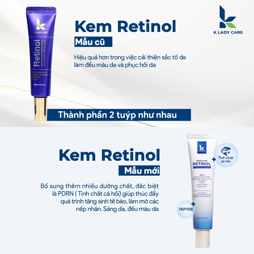 Kem dưỡng Retinol bakuchiol 2% chống lão hóa, retinol trẻ hóa làn da, tăng sinh collagen, mờ thâm nám, giảm mụn