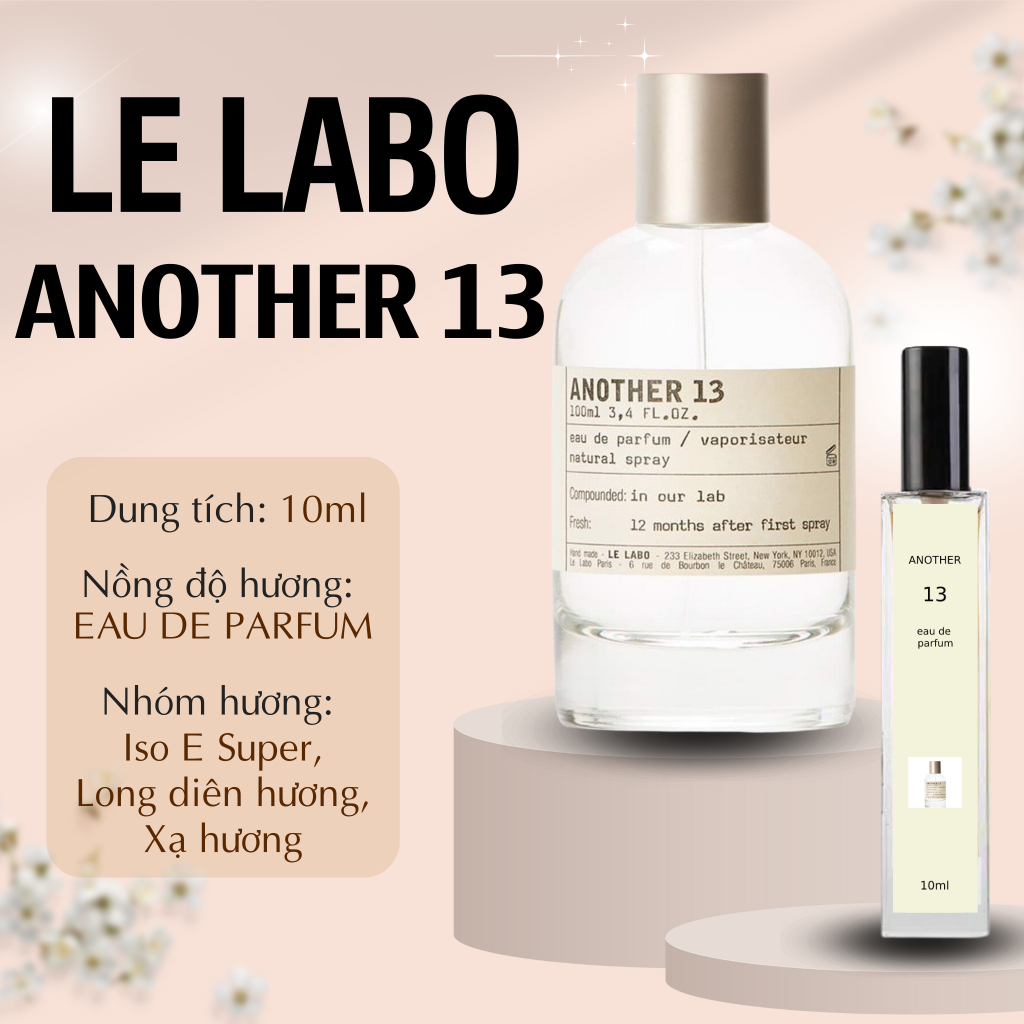 [Nước hoa chiết Cao Cấp 10ml] Le LaBo Another 13 Eau de Parfum -Phong cách : Sang trọng, Tinh tế, Nổi bật