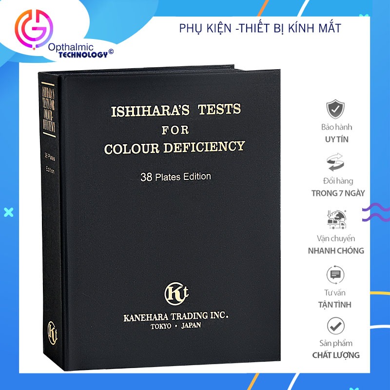 Sách kiểm tra mù màu Ishihara chính hãng chất lượng cao mới nhất