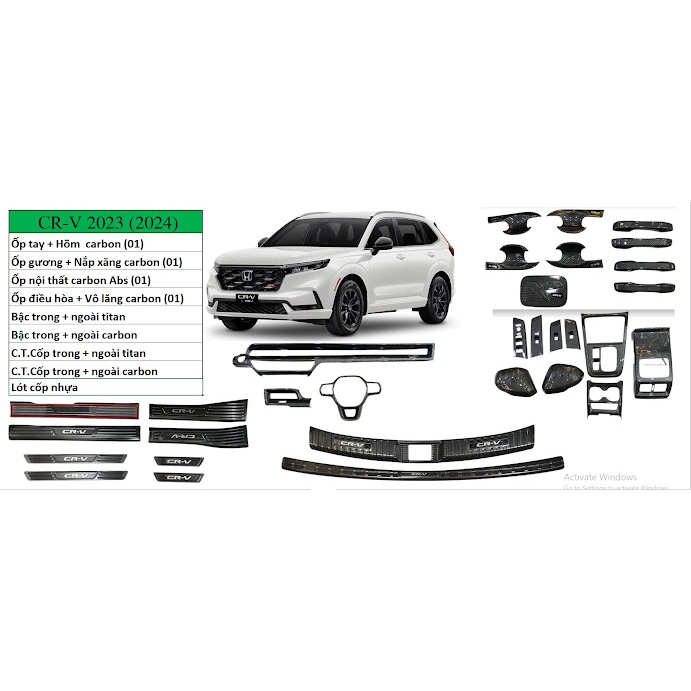 Lót cốp nhựa xe Honda Crv 2023-2025, Khay lót côp nhựa chống nước, nhựa dẻo tpo bền bỉ