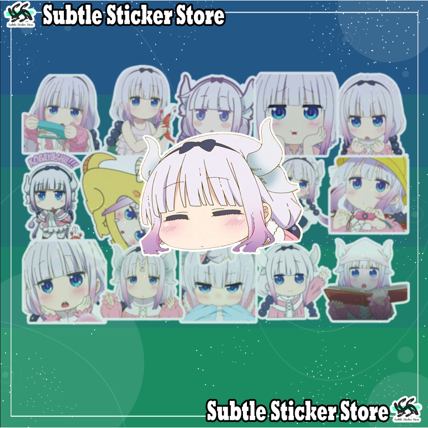 [Hầu gái rồng] - Set 10/15 Sticker Kanna / Kanna Kamui phim Anime/manga ...