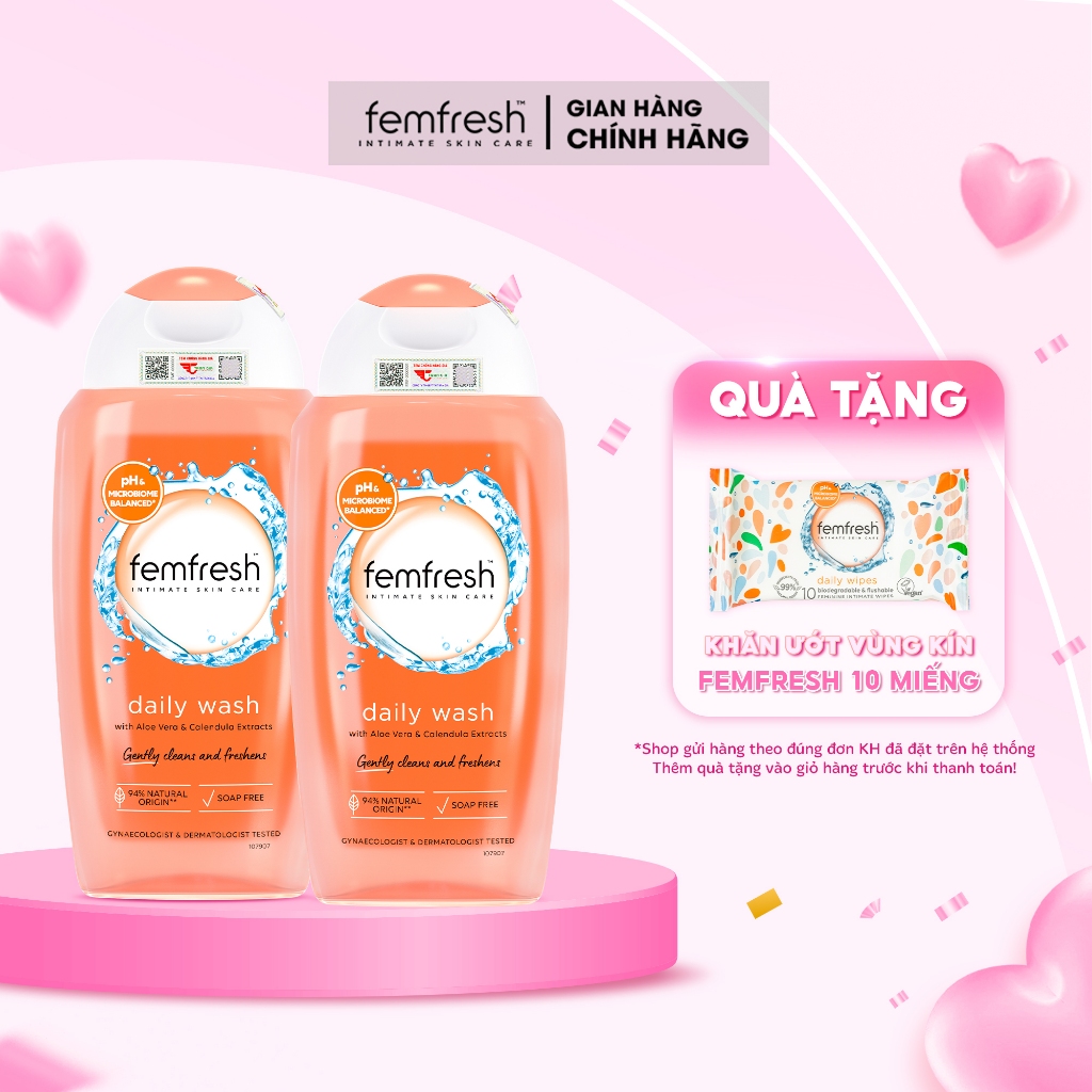 Ảnh Dung Dịch Vệ Sinh Phụ Nữ Femfresh Daily Intimate Wash Dùng Hàng Ngày - 250ml đến từ Anh Quốc 1