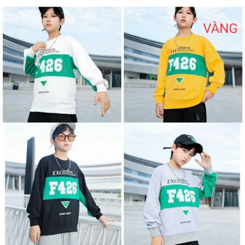 ( Xả lẻ size ) Áo nỉ da cá hàng QCCC cho bé size từ 18-60kg