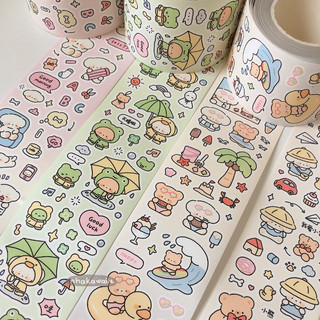 Sticker mini dạng cuộn trang trí toploader, đồ dùng cuộn 5M