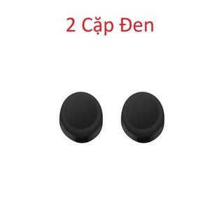 Set 2 Cặp Móc Gắn Tai Cố Định Mắt Kính Bằng Silicon Chống Trượt Hình tròn dẹp