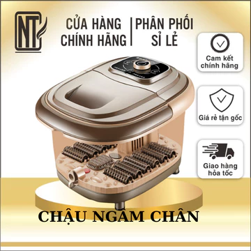 Máy ngâm chân massage làm nóng có sục khí và nắp chậu ngâm chân điện, bồn ngâm chân massage tự động