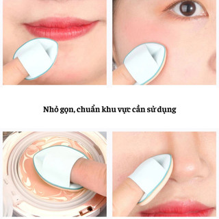 [Y084] [ Mini Finger Puff ] Mút Tán Ngón Tay Mini - Mút Tán Kem Nền, Kem Khuyết Điểm, Cushion