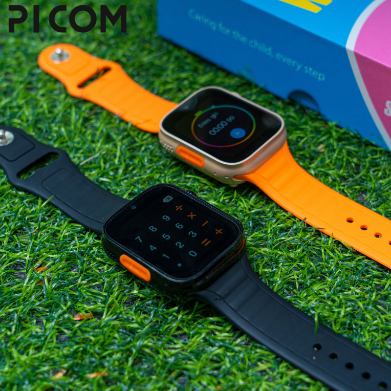 Đồng Hồ Thông Minh Trẻ Em PICOM Y56 2 Màu Sắc Đen Cam, Có Tính Năng ...
