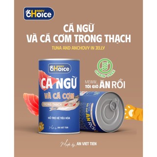Pate Happy Choice Lon 400g, Pate Cho Mèo Từ Thịt Cá Tươi 100%