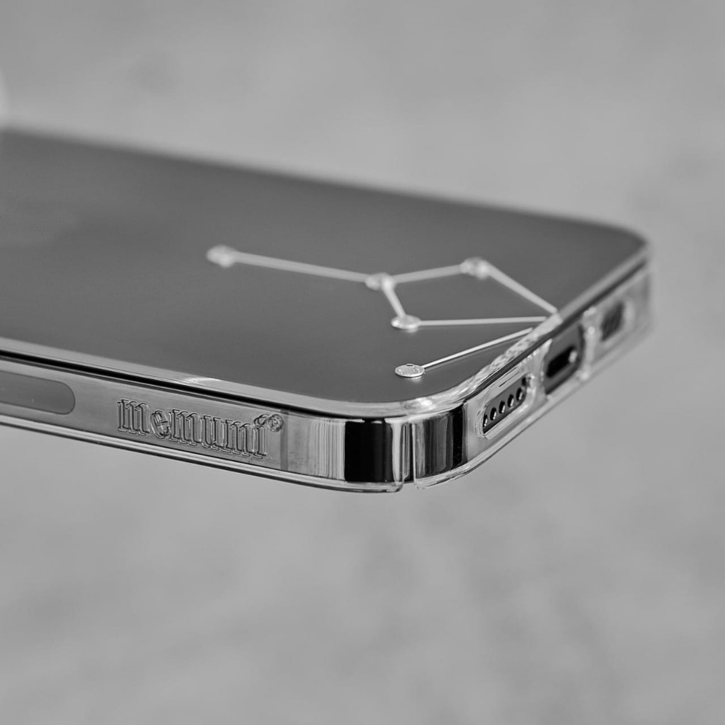 Ốp lưng Memumi trong cứng đính đá không ố màu cho iPhone  12 Pro Max/13/13pro/13 Pro Max/14pro/14 Pro Max