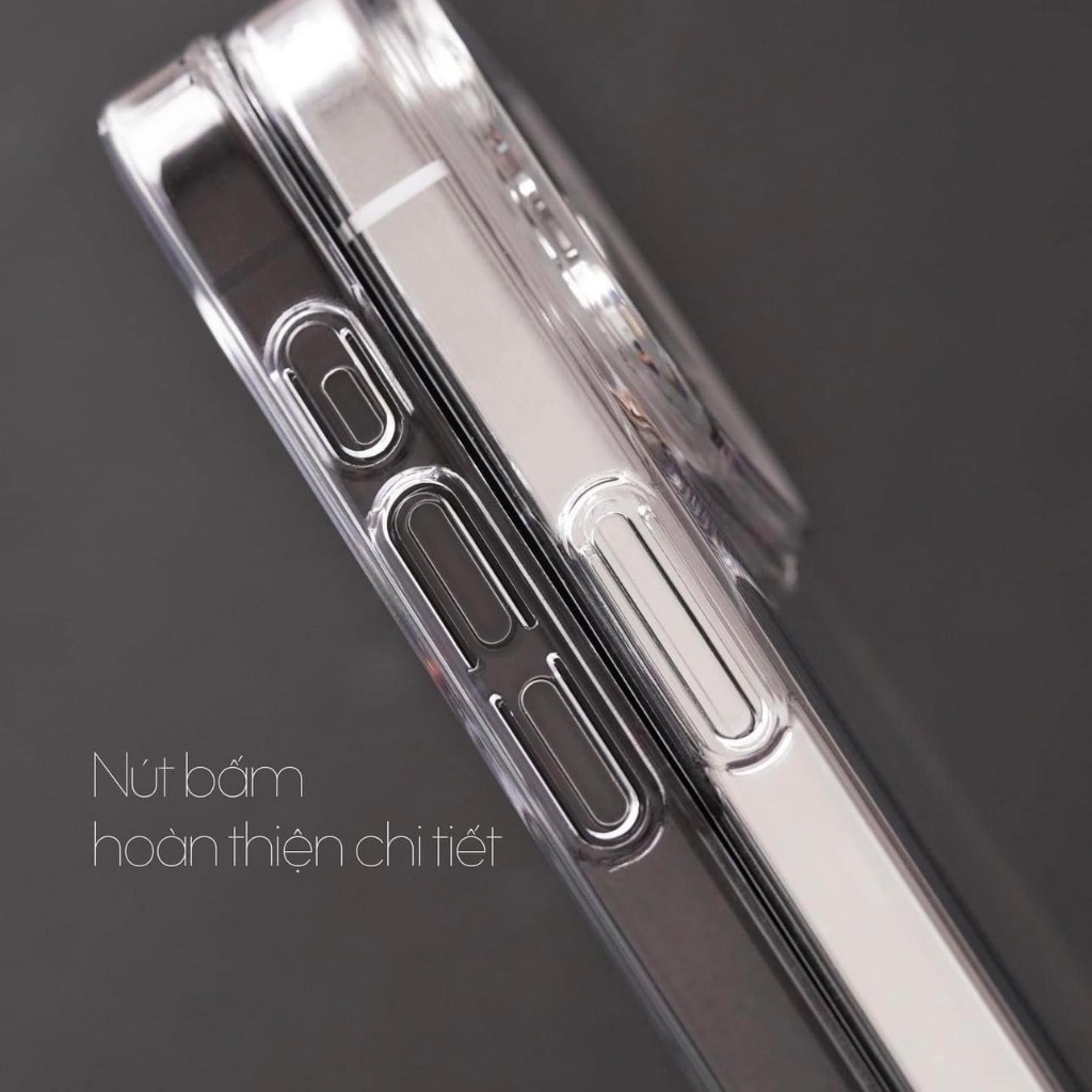 (PC)Ốp lưng trong cứng siêu mỏng chống ố vàng dành cho iphone 17/16/15/14/13/12/pro/promax/plus