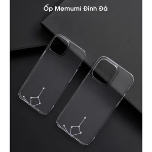 Ốp lưng Memumi trong cứng đính đá không ố màu cho iPhone 12 Pro Max/13/13pro/13 Pro Max/14pro/14 Pro Max
