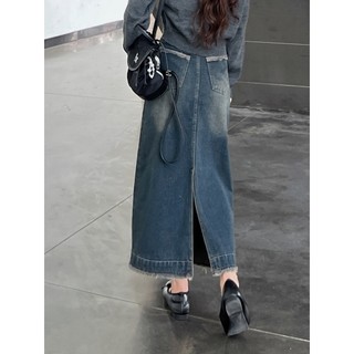 Chân váy jeans xẻ tà sau phong cách Hàn Quốc - 247store - CVtuarua8330_P13K2