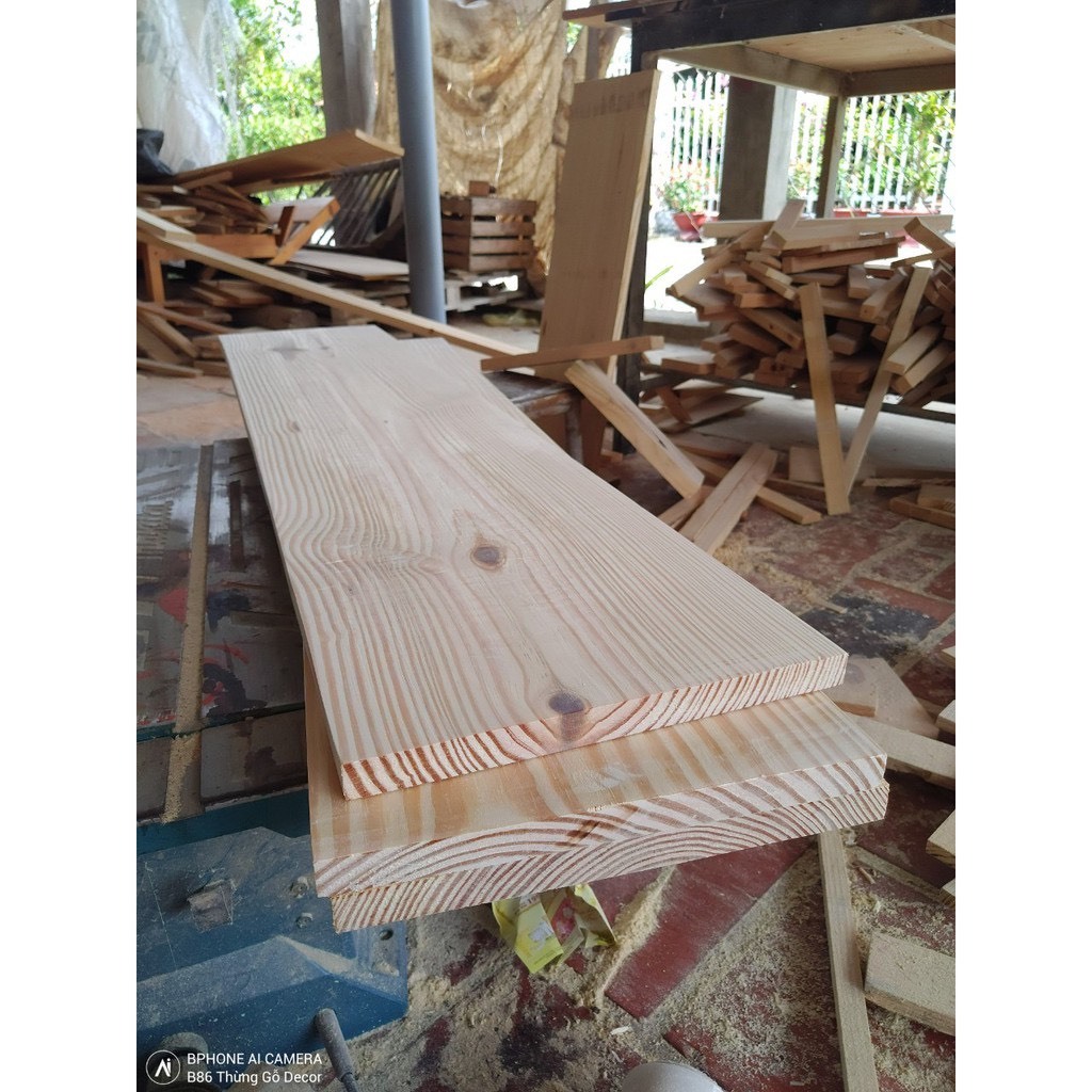 ván gỗ thông làm kệ,tấm ván mdf đã phủ melamin chống thấm nước, mối mọt, làm bàn học hoặc làm kệ mặt bàn Nhu Y Decor