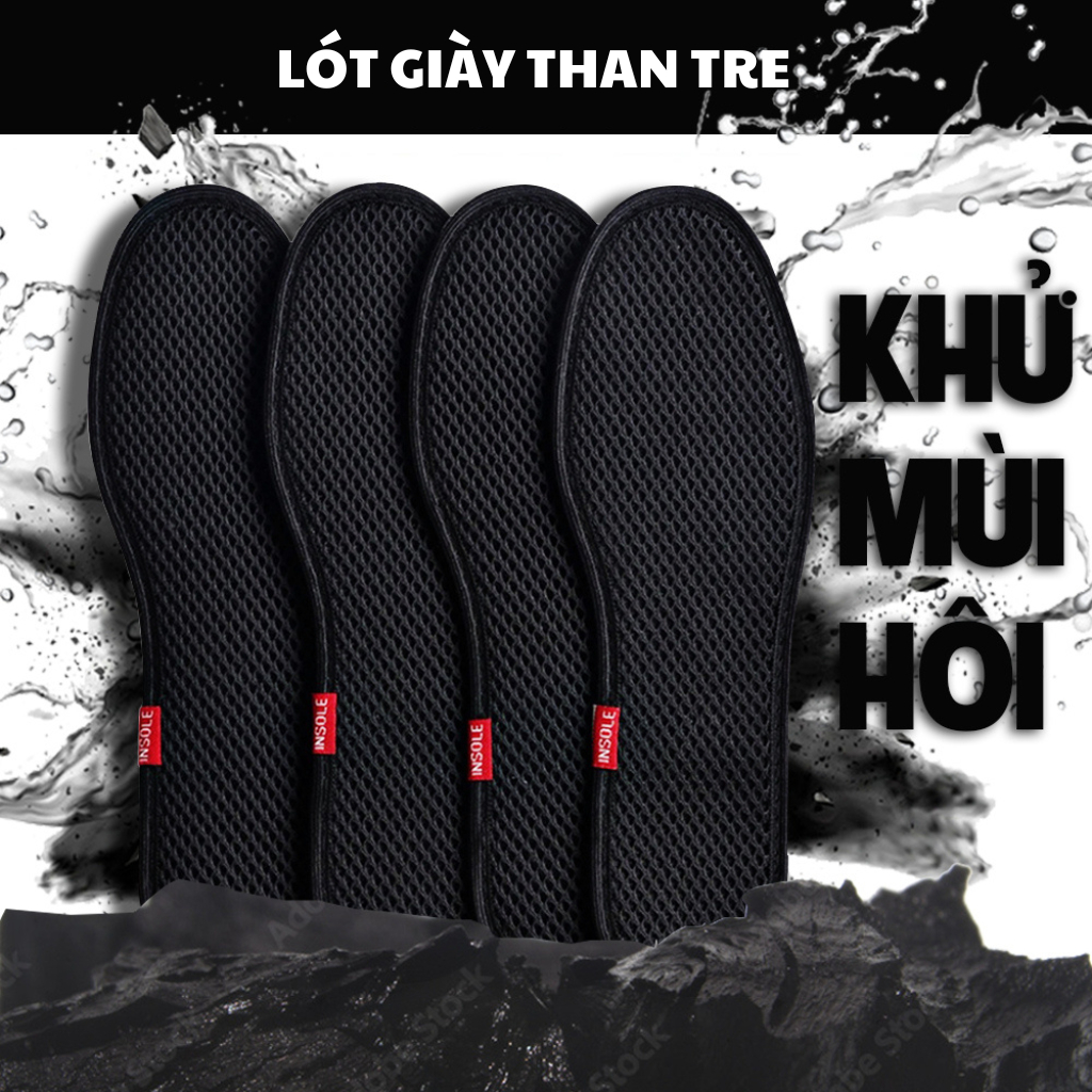 Lót giày khử mùi thoáng khí thấm hút mồ hôi hút ẩm cao cấp LGTT1