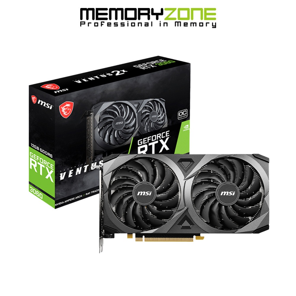 Vga Msi Geforce Rtx 3060 Ventus 2x 12gb Oc Gddr6 Shopee Việt Nam