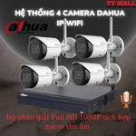 Trọn bộ 4 camera ip wifi không dây hikvision Dahua chính hãng Full HD 1080p Có Mic thu âm- Bảo hành 2 năm chính hãng — ảnh 2