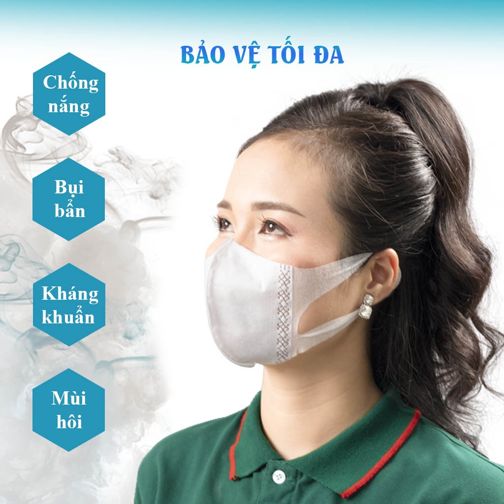 Combo 10 hôp khẩu trang 3D Như Ý Company 4 lớp kháng khuẩn cao cấp -  1 Hộp 10 cái