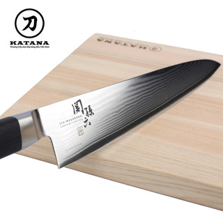 Dao bếp Nhật cao cấp KAI Seki Magoroku Damascus 33 lớp VG-10 Chef - Dao thái thịt cá AE-5205 (200mm)