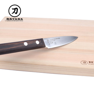 Dao gọt hoa quả Nhật cao cấp KAI Seki ManJu cán gỗ Paring - 041BE0553 (100mm)