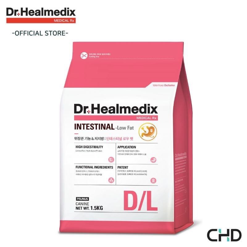 Thức ăn hạt ít béo hỗ trợ đường ruột cho chó Dr.Healmedix 1.5kg