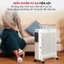 Máy sưởi dầu Nhâp Khẩu không khô da Fujihome 13 thanh sưởi điều khiển từ xa, tự ngắt an toàn tiết kiệm điện