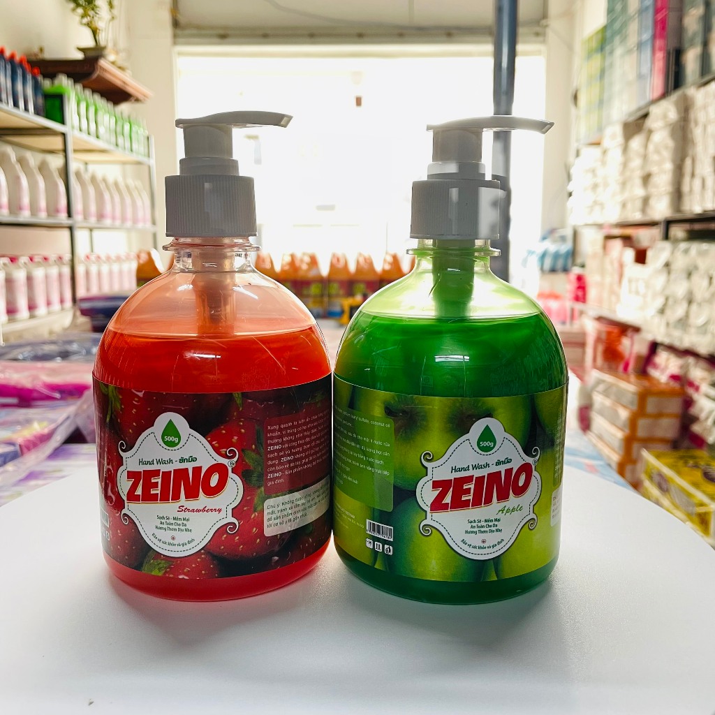 NƯỚC RỬA TAY ZEINO HƯƠNG DÂU/TÁO 500G | Shopee Việt Nam