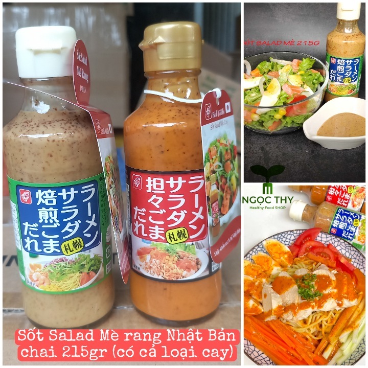Sốt salad mè rang nhập khẩu từ Nhật Bản dùng ăn salad eatclean healthy ...
