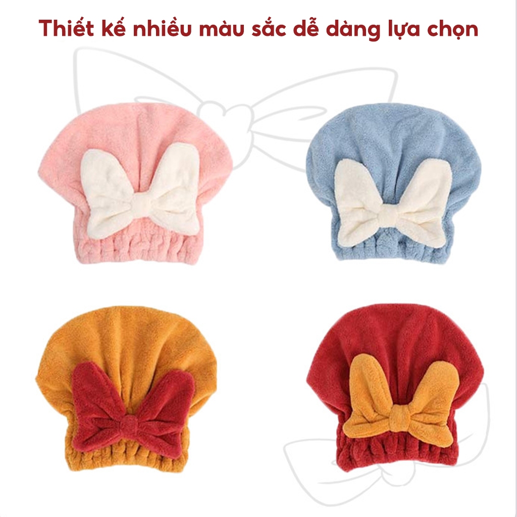 Mũ ủ tóc chùm đầu nhanh khô JYoohome Vải mềm mại, Khăn quấn ủ tóc thấm hút nước Khăn lau tóc gội đầu